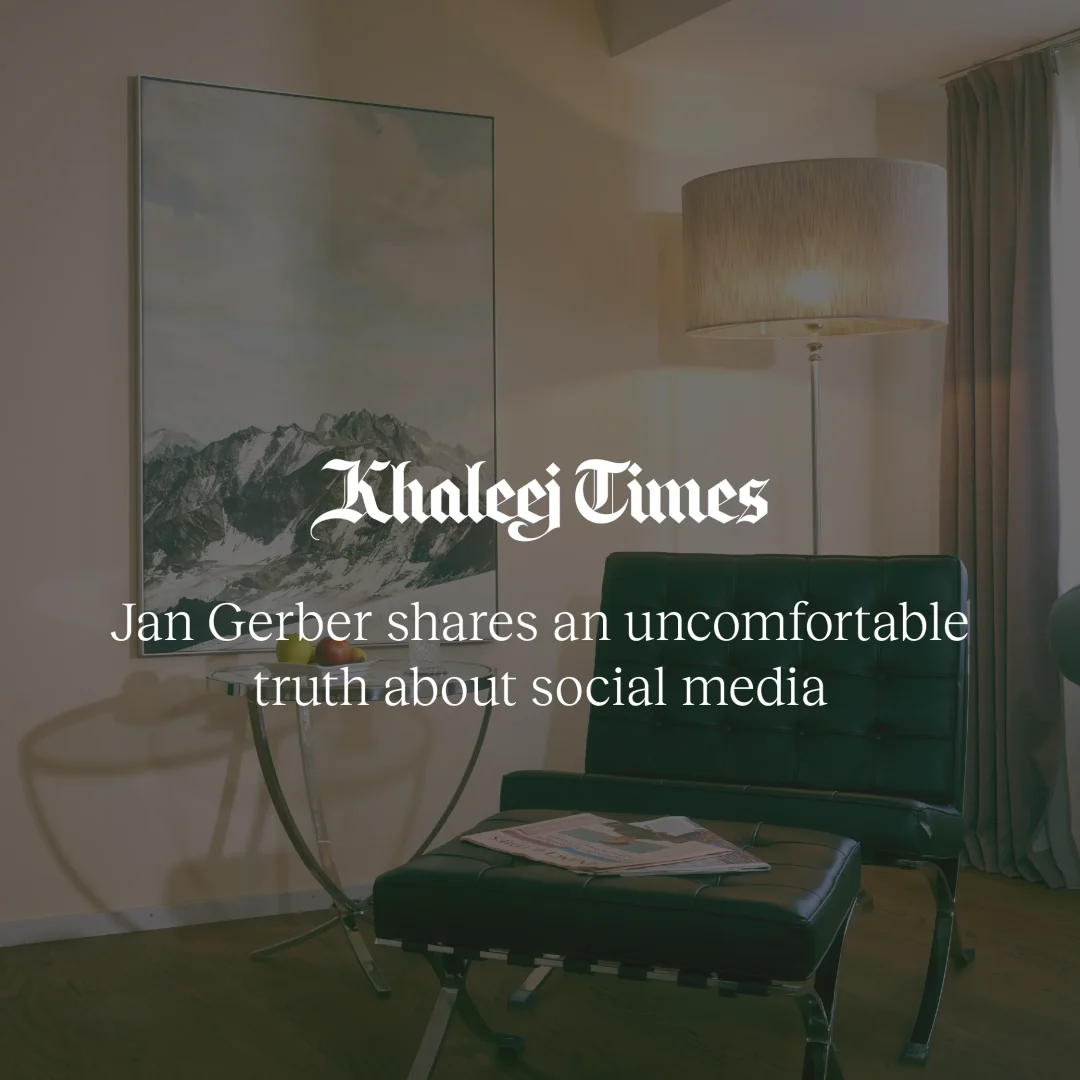 Jan Gerber's column in KT Luxe over sociale media en geestelijke gezondheid